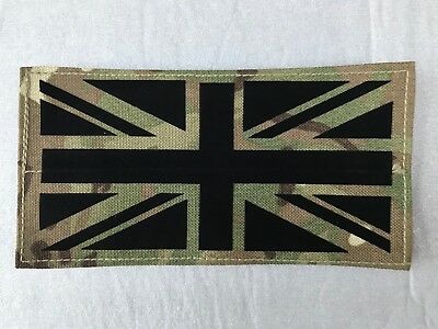 1 X Union Jack Flag Name Patch  5"X 1" Hook And Loop Military Mollie Army MTP 